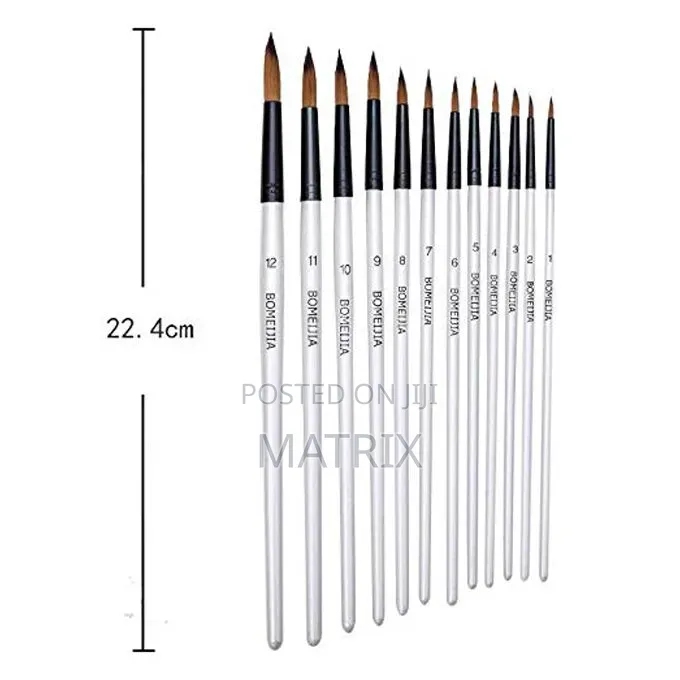 Small Round Bomeijia Artist Brushes-12pc