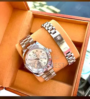 Unisex Rolex Watch With a Bangle
