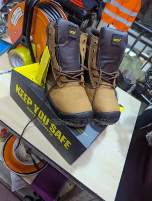 Boy Brown Nubuck Industrial Safety Boots
