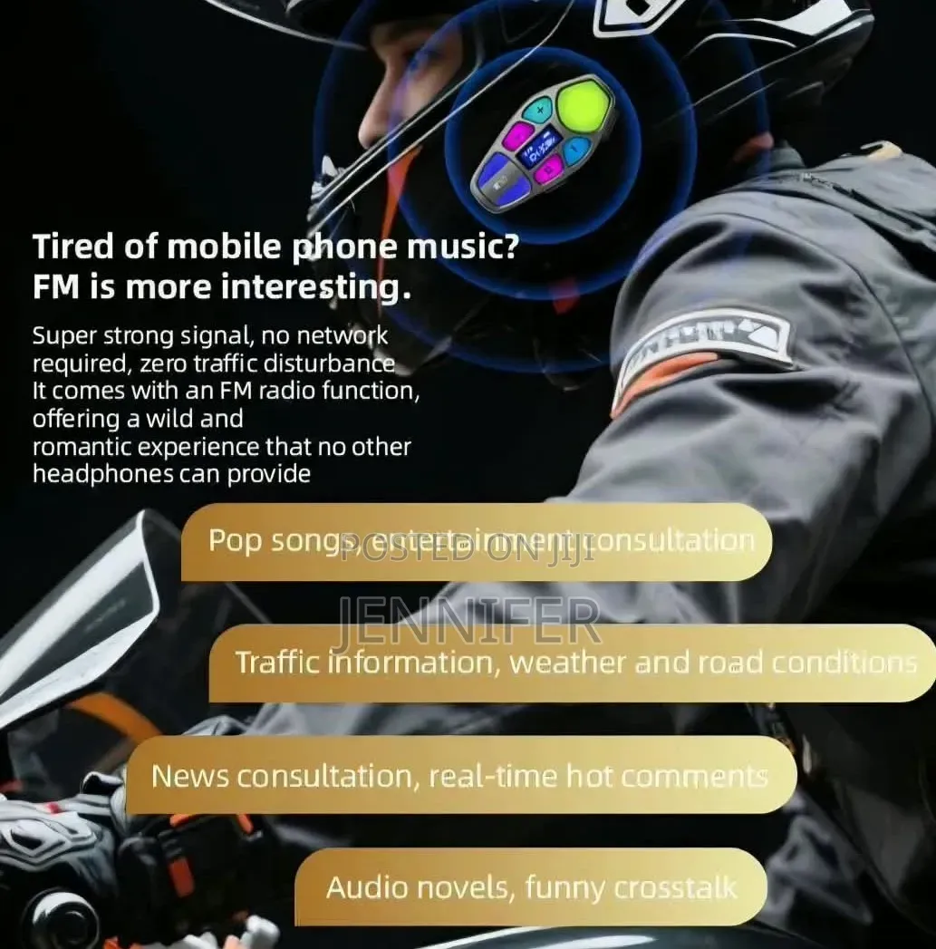 K30 Motorcycle Helmet Headset With FM Radio