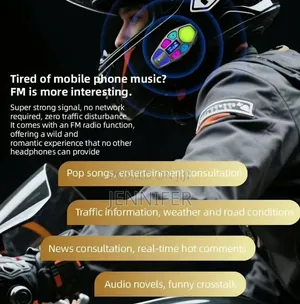 K30 Motorcycle Helmet Headset With FM Radio