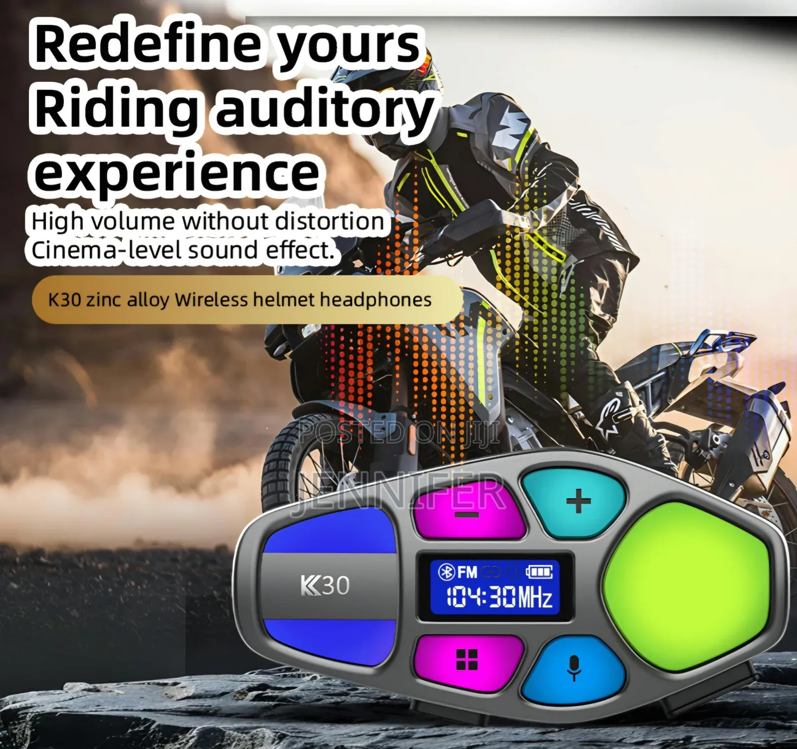 K30 Motorcycle Helmet Headset With FM Radio
