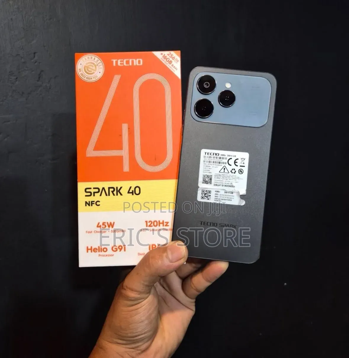 New Tecno Spark 40 256 GB Black
