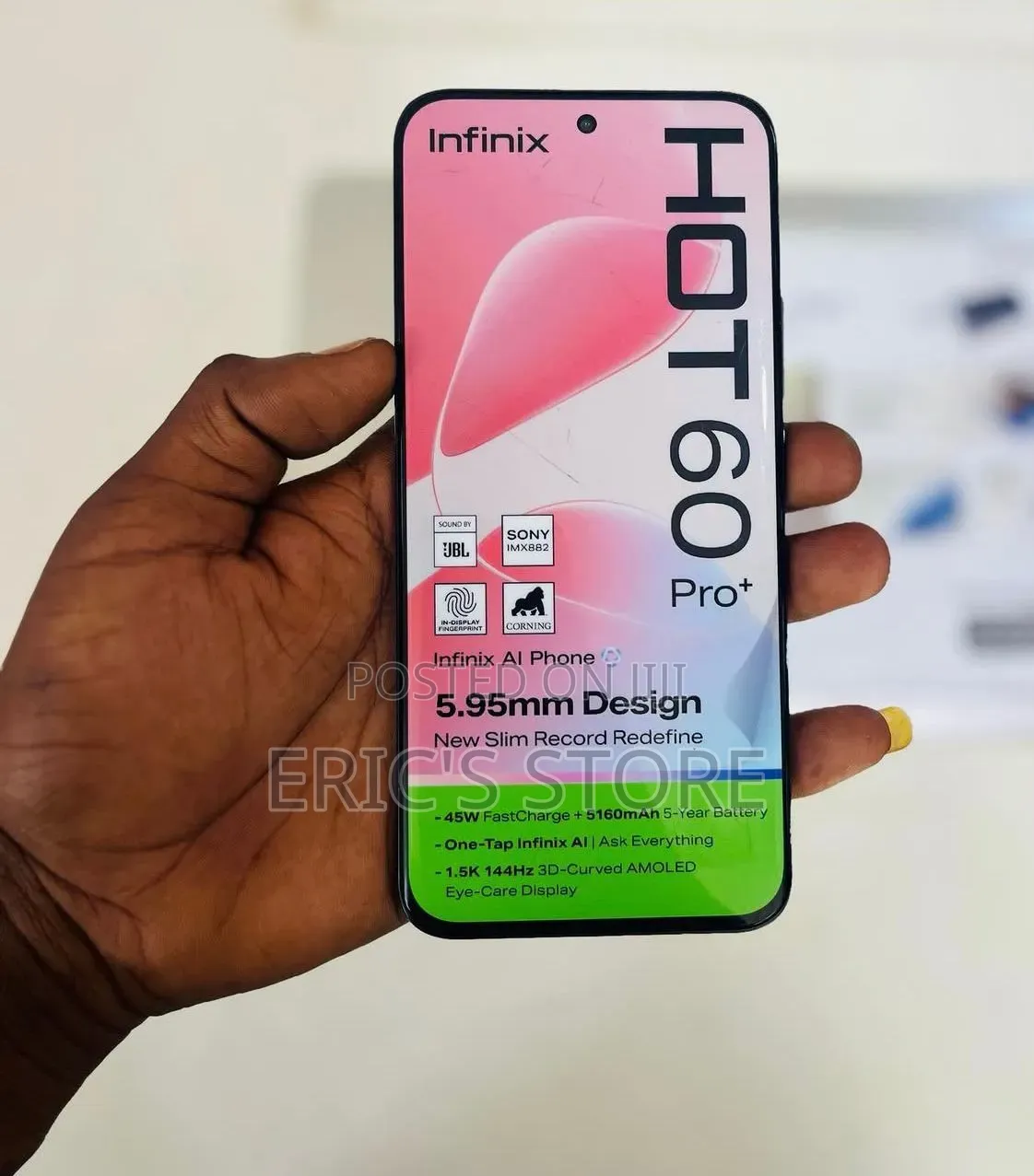 New Infinix Hot 60 Pro+ 256 GB Black