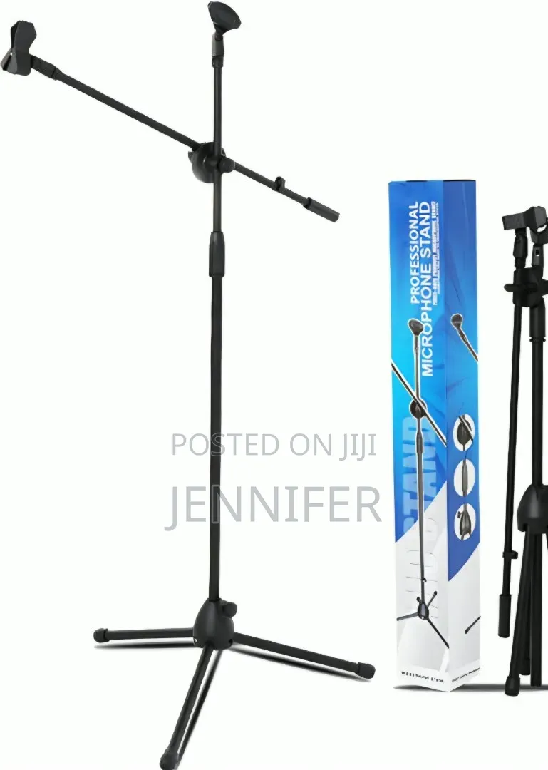 Adjustable Floor-Standing Tripod Microphone Boom Arm Stand