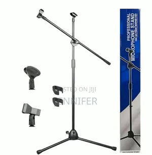 Adjustable Floor-Standing Tripod Microphone Boom Arm Stand
