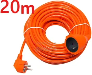 20-Meter Orange Outdoor Extension Cord