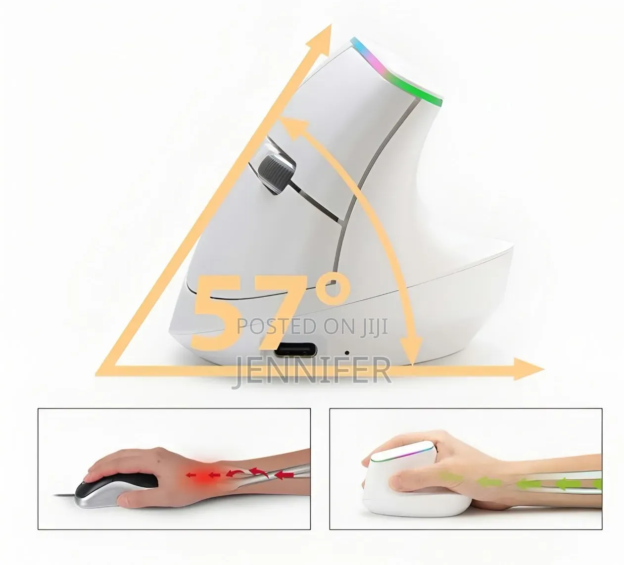 Weibo Ergonomic Vertical Wireless Mouse