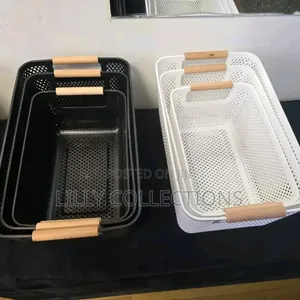 Three Peach Mesh Organizers