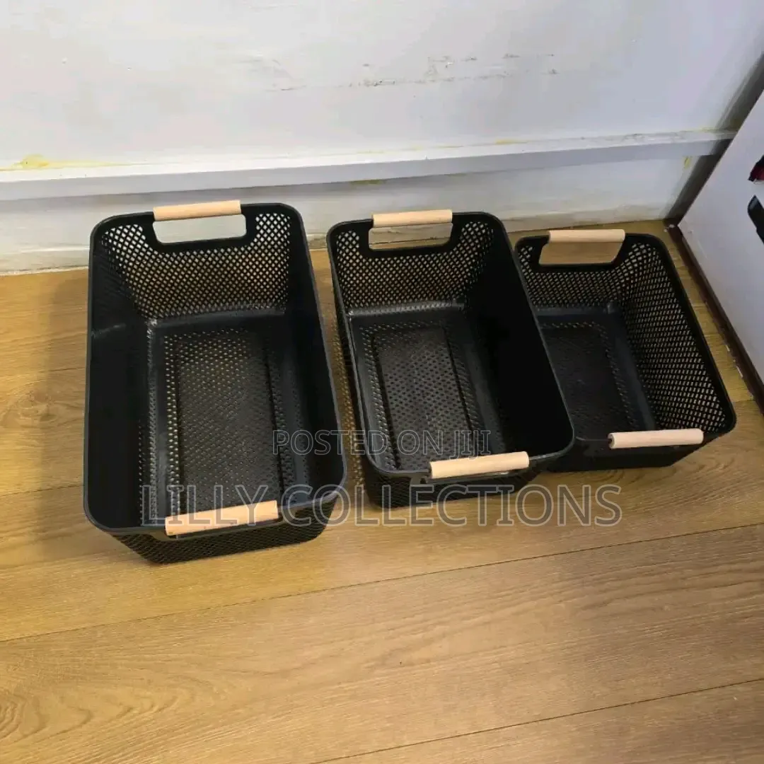 Three Peach Mesh Organizers