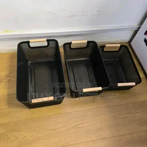 Three Peach Mesh Organizers