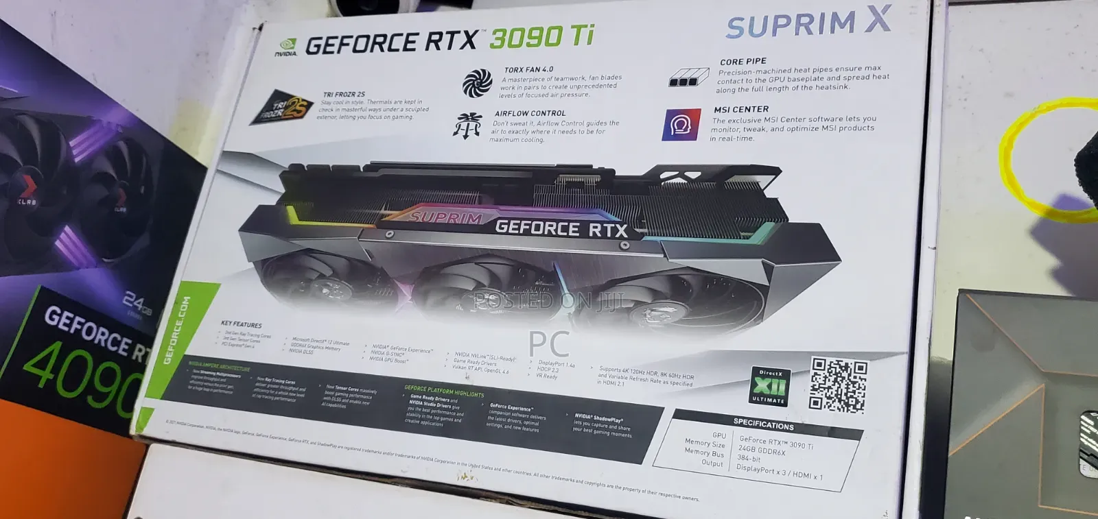 Nvidia Geforce RTX 3090ti 24gb Gddr6x Msi Suprim X