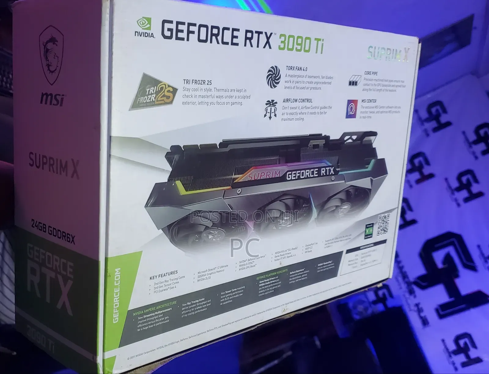 Nvidia Geforce RTX 3090ti 24gb Gddr6x Msi Suprim X