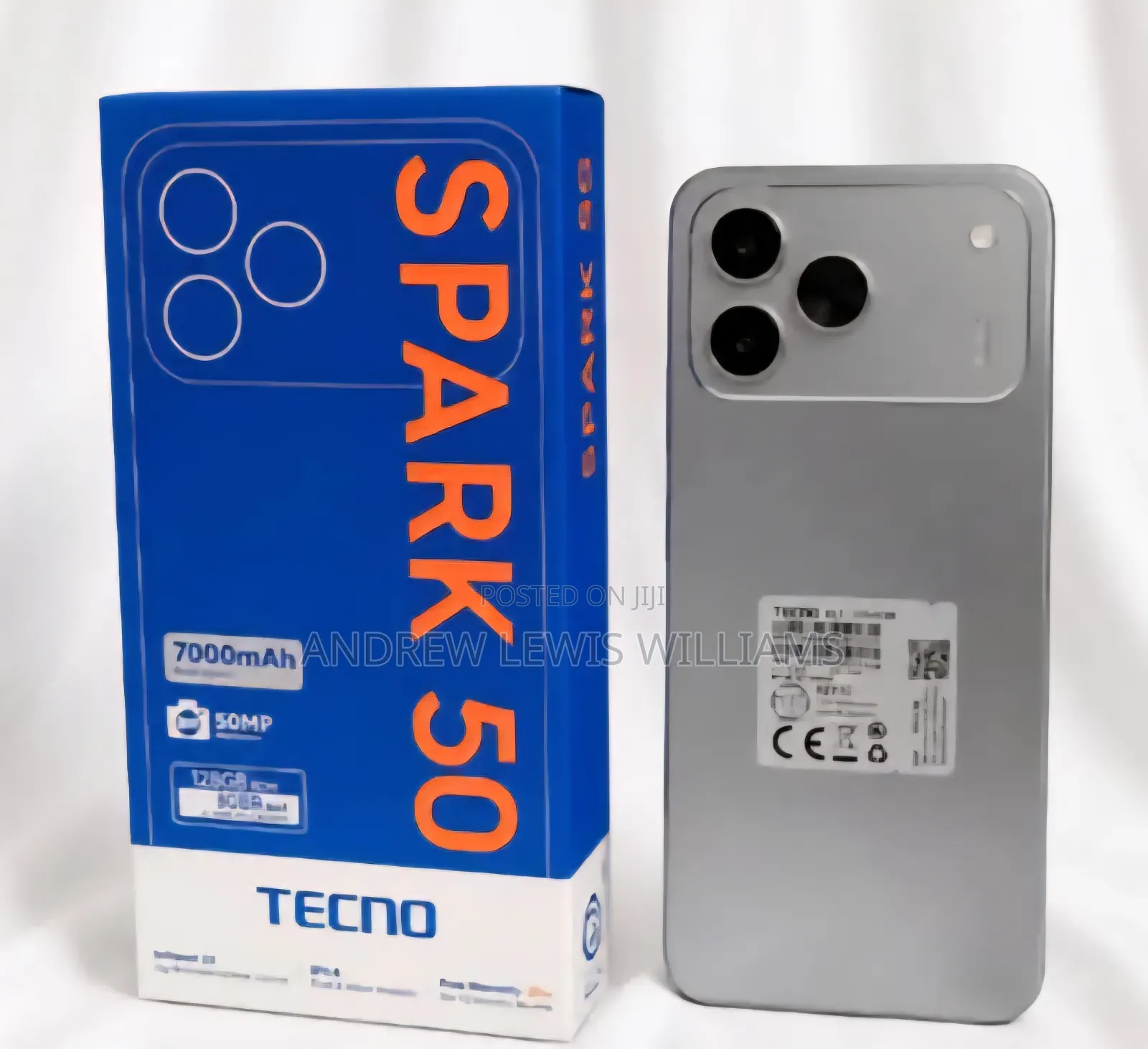 New Tecno Spark 50 128 GB Silver