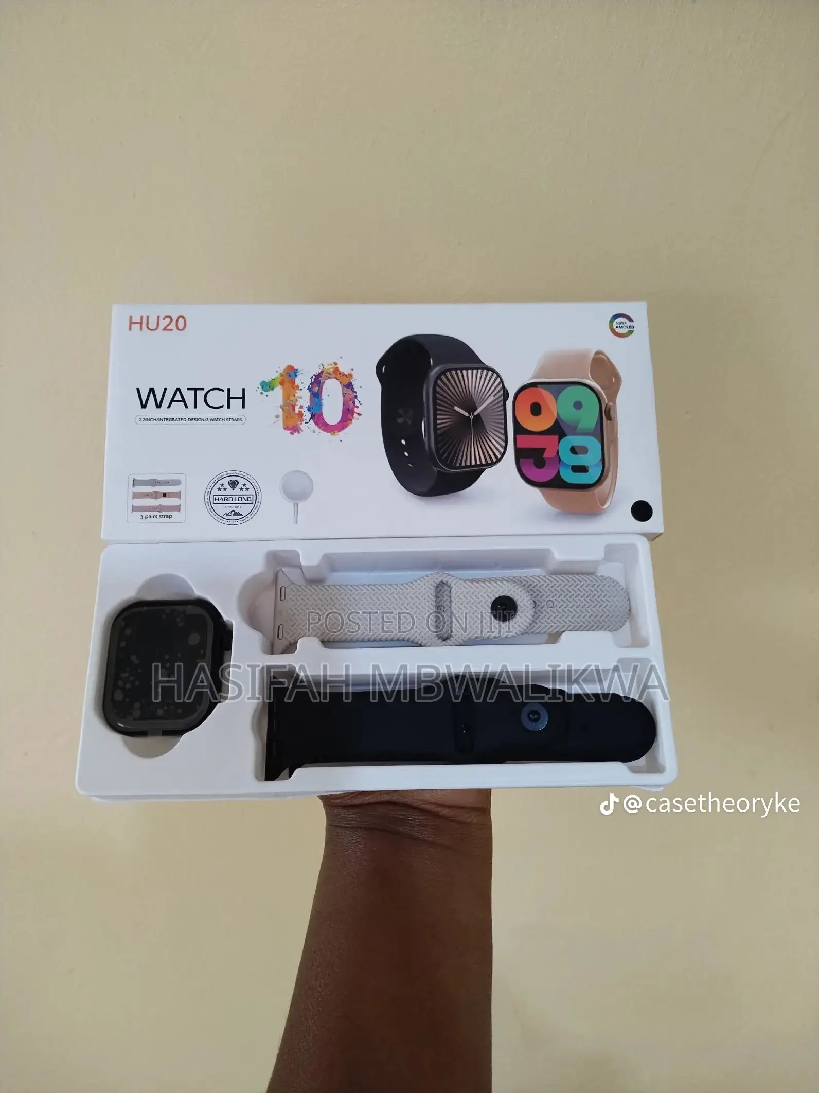 HU20 Smart Watch With 3 Pairs Straps