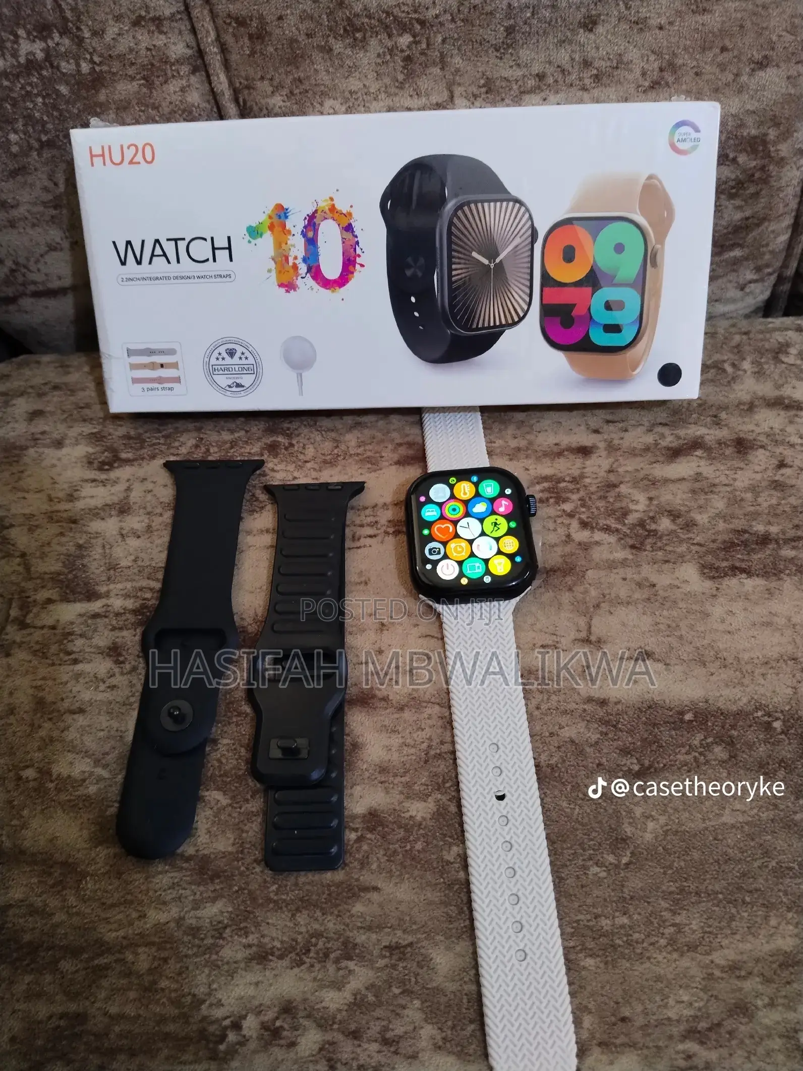 HU20 Smart Watch With 3 Pairs Straps