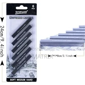 Charcoal Sketch Sticks Kits Tools Carbon Strips for Drawing, Sketching