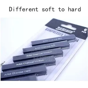 Charcoal Sketch Sticks Kits Tools Carbon Strips for Drawing, Sketching
