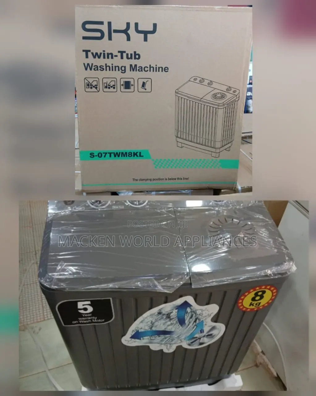 10kg Sky Washing Machine Semi Automatic New