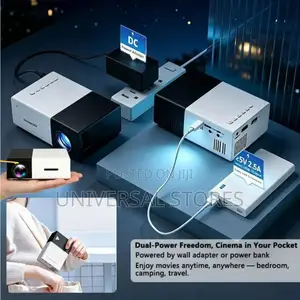 Mini LED Projector, 1080P HD Outdoor
Camping Bedroom Movie Watching