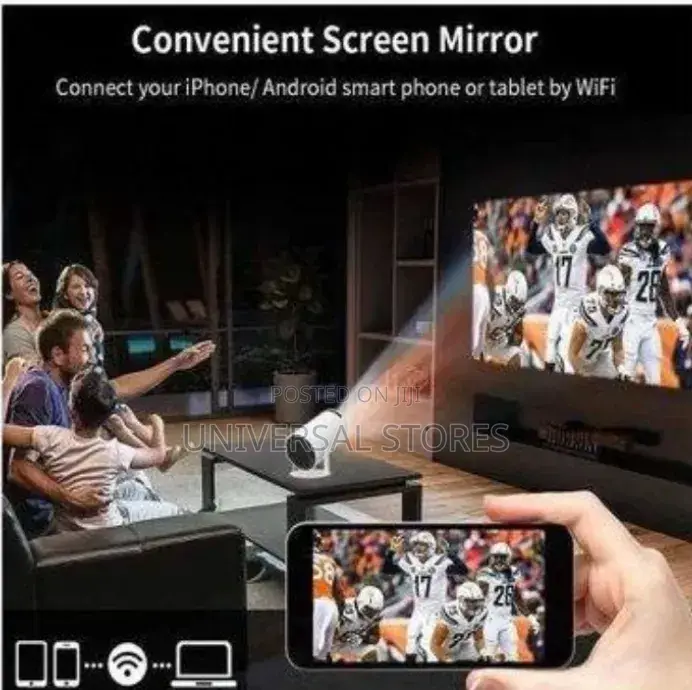 Wireless Projector With 5g Wifi and Bluetooth