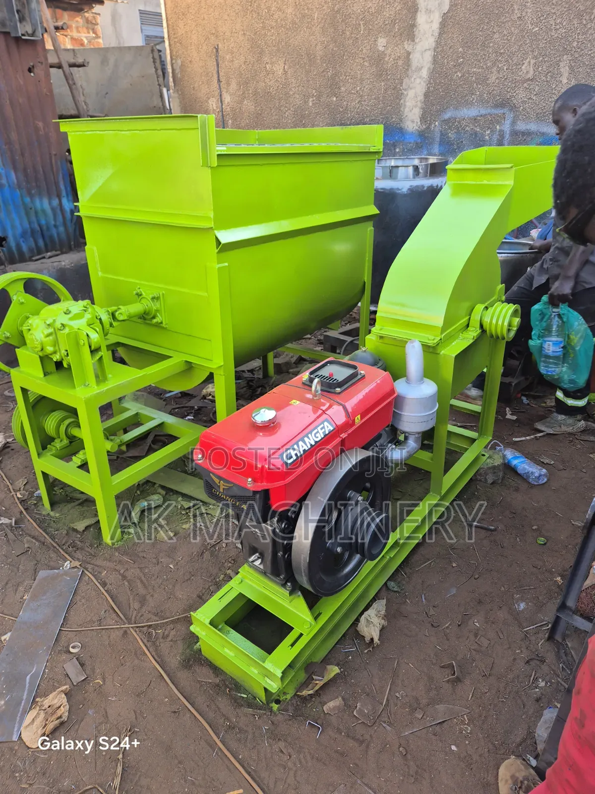 Feed Crusher and Mixer.