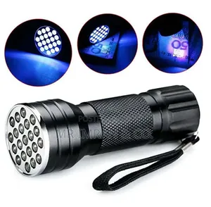 21-Led Ultraviolet Counterfeit Detector Flashlight