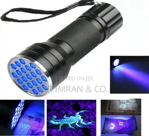21-Led Ultraviolet Counterfeit Detector Flashlight