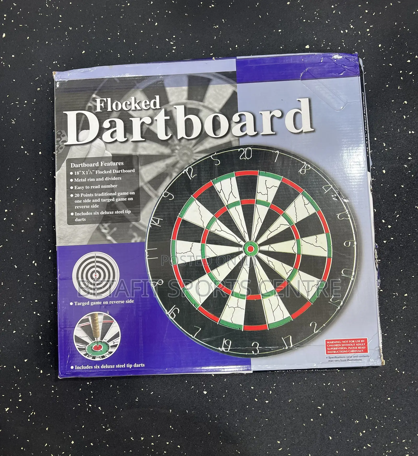Flocked Dartboard