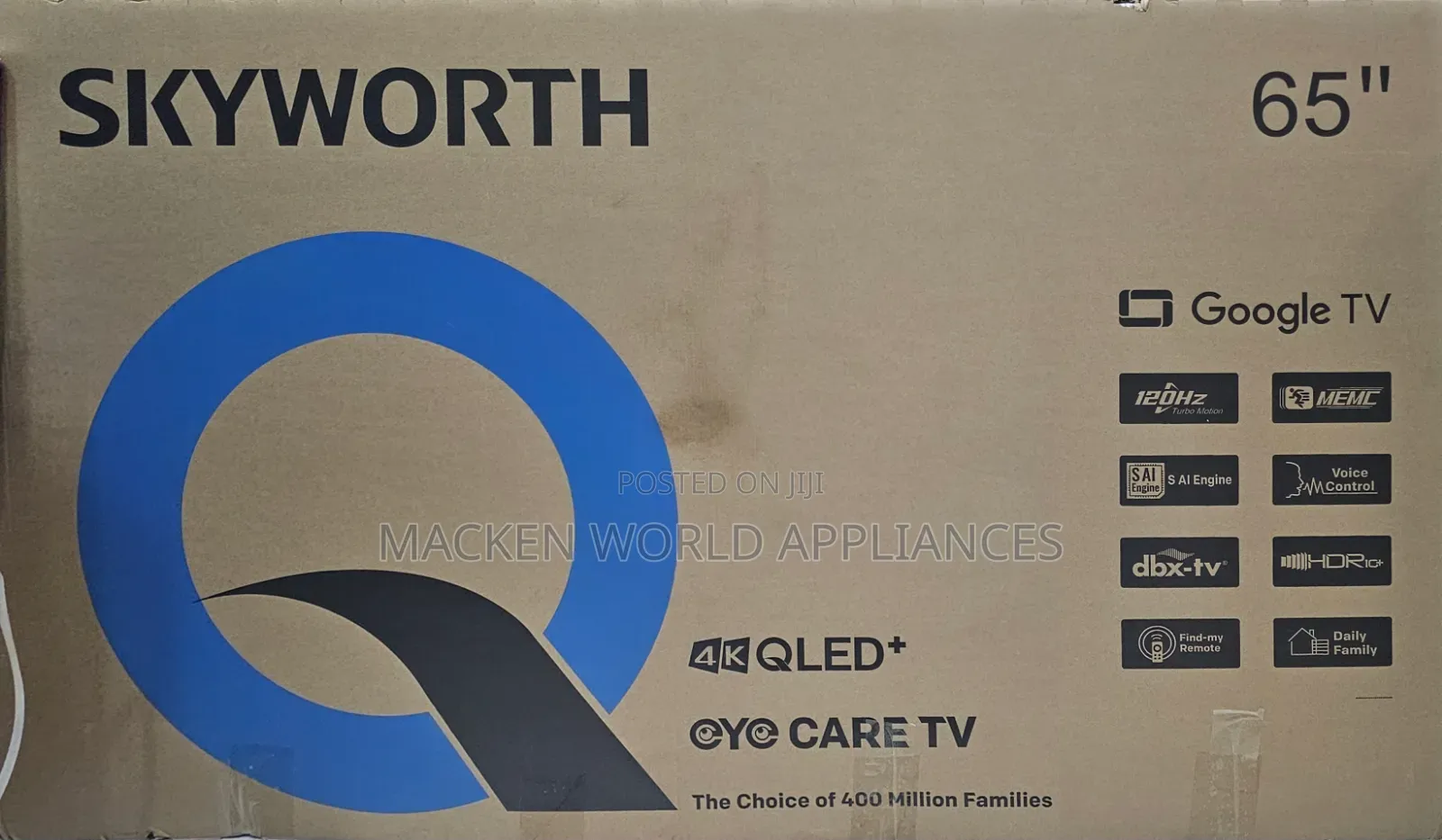65 Skyworth Smart QLED 4K NEW on Promotion