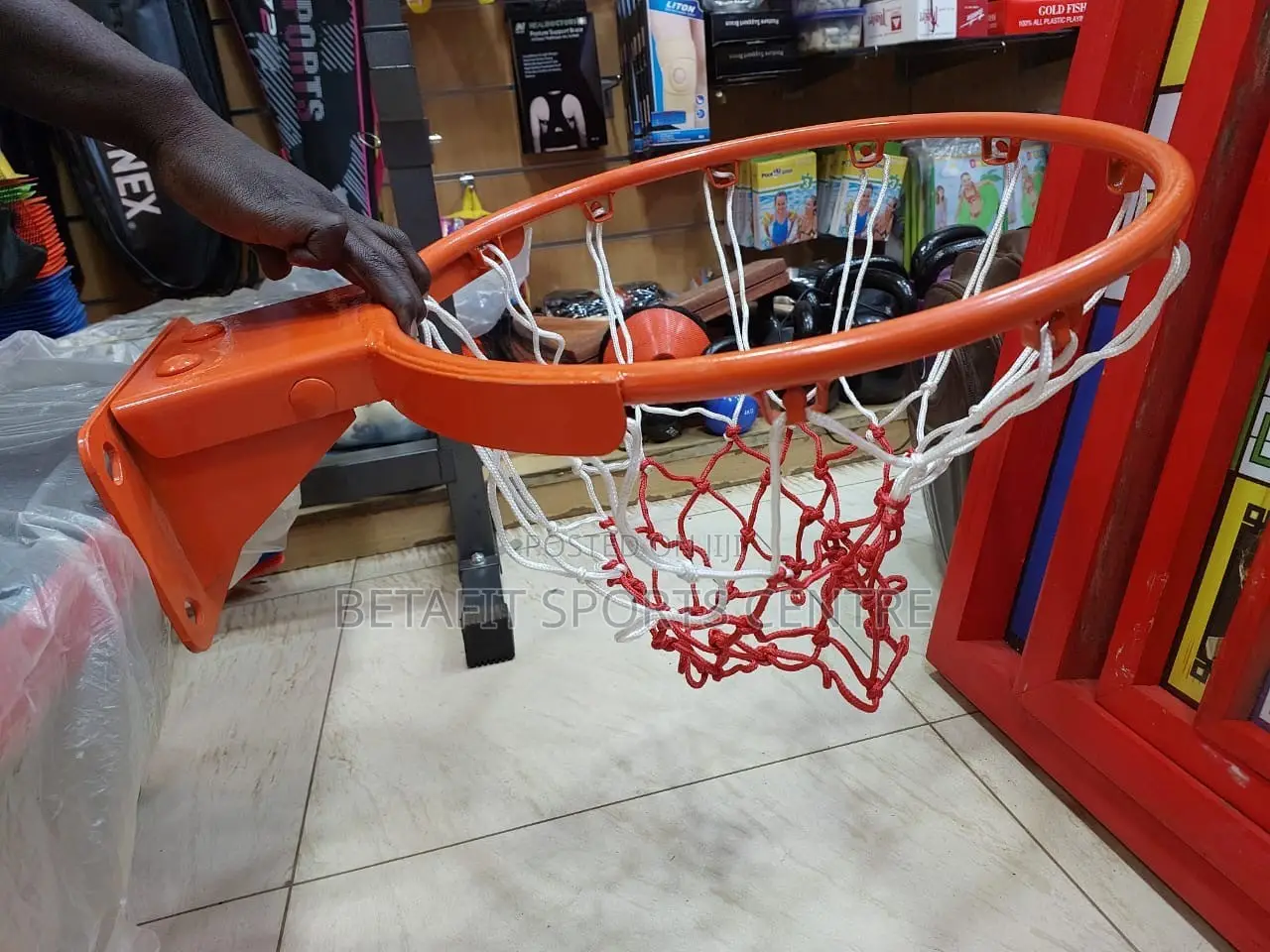 Basketball Rim Spring-Loaded