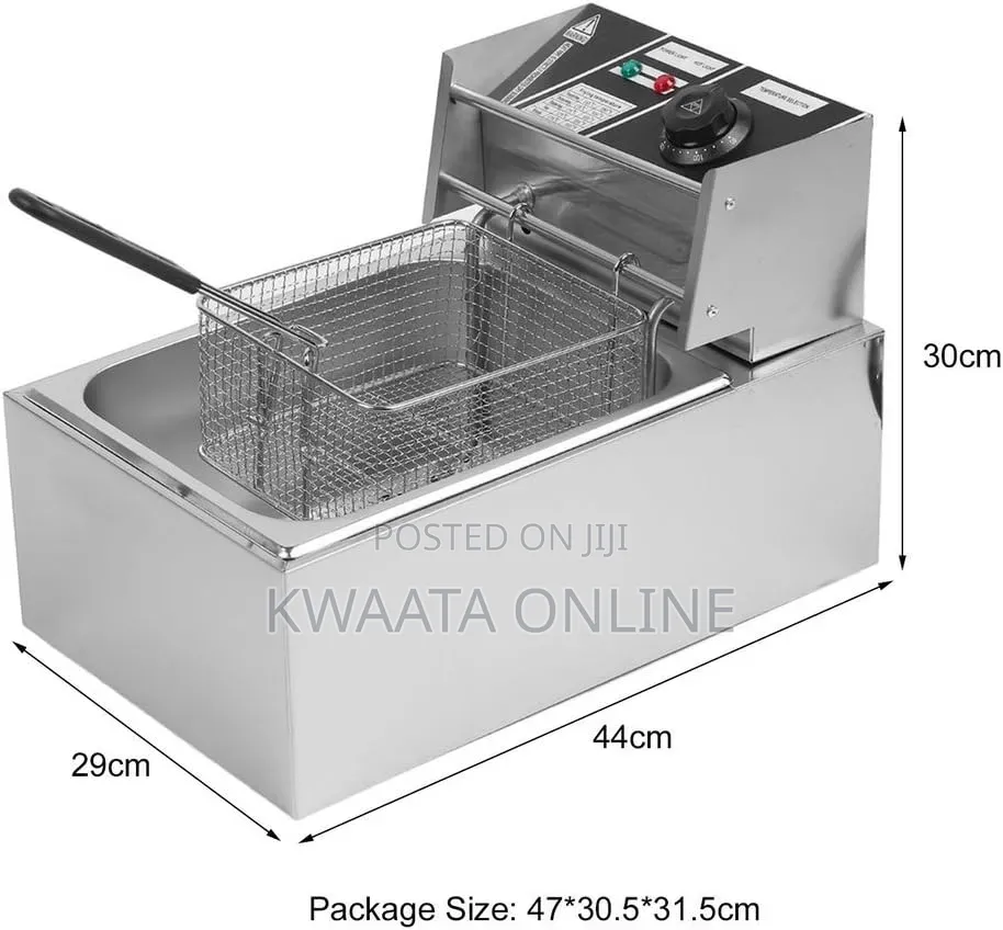 6L Globalstar GS-81A Electric Deep Fryer – 2500W Stainless Steel Fryer