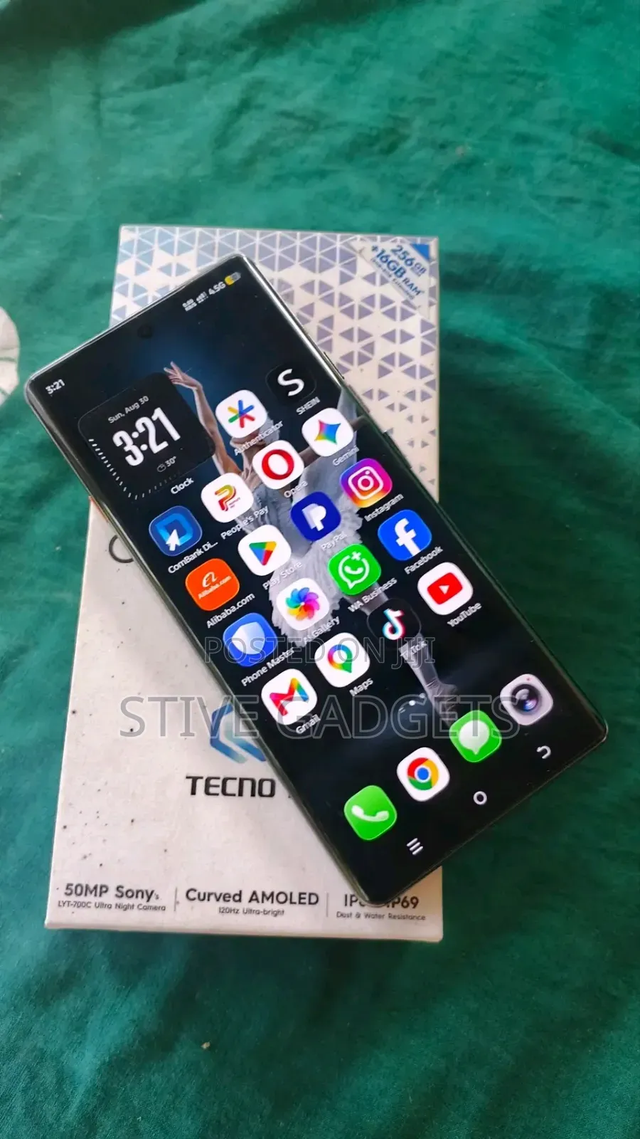 New Tecno Camon 40 Pro 5G 256 GB Green