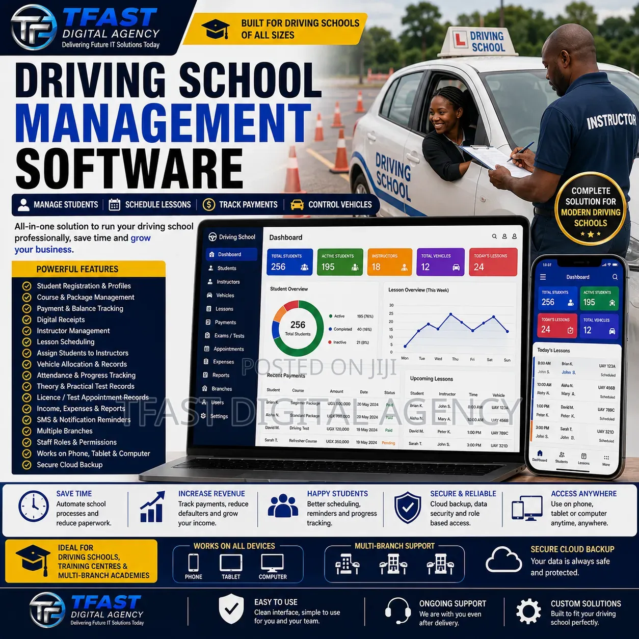 Driving School & Student Management Software