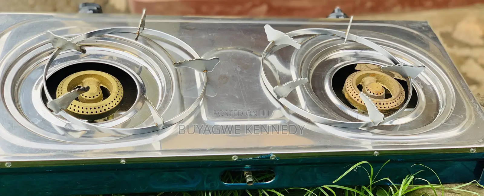 Double Burner Stainless Steel Tabletop Gas Stove – Like New