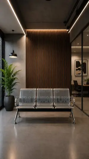 Waiting Chair (3 Seater, Grey)