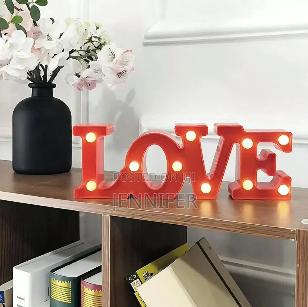 Red Plastic "LOVE" LED Marquee Sign