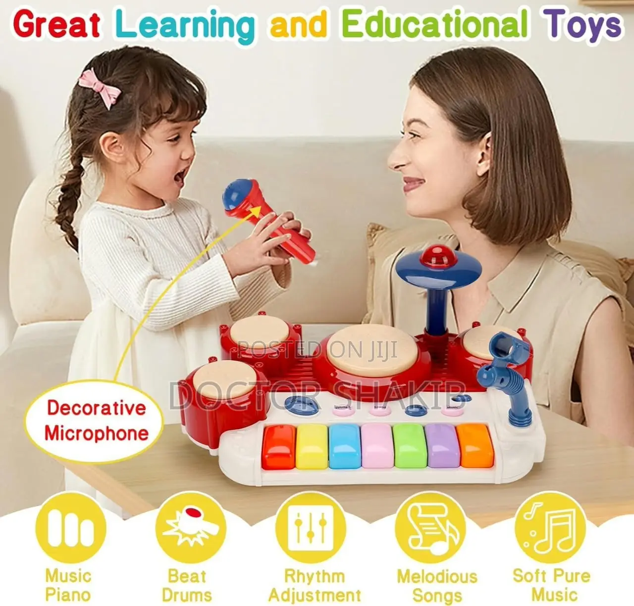 2-in-1 Musical Toy for Toddlers