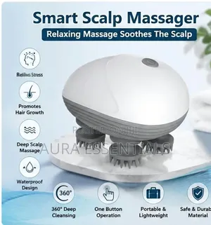 Smart Electric Head Scalp Massager With Soft Silicone Massage Claws