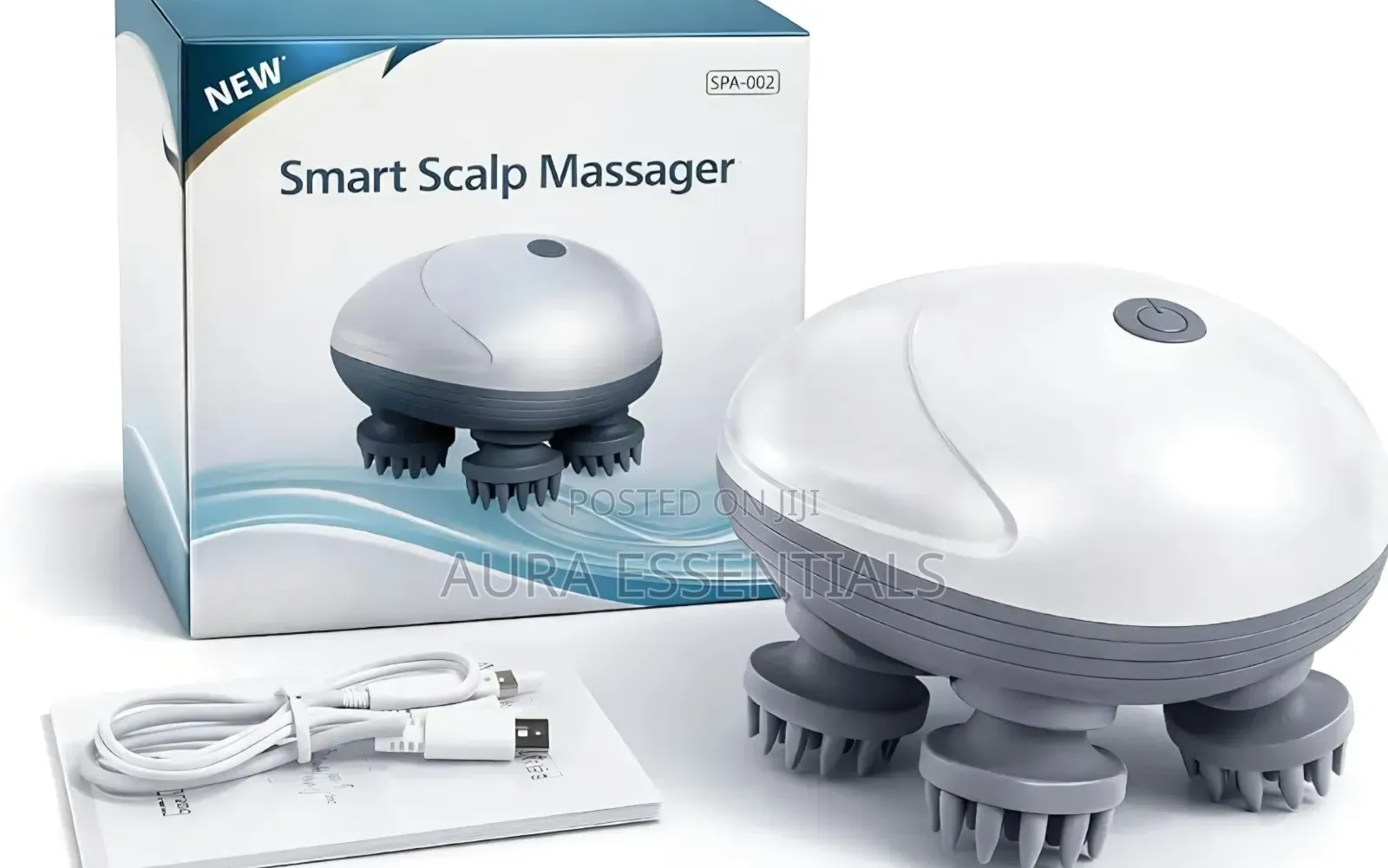 Smart Electric Head Scalp Massager With Soft Silicone Massage Claws