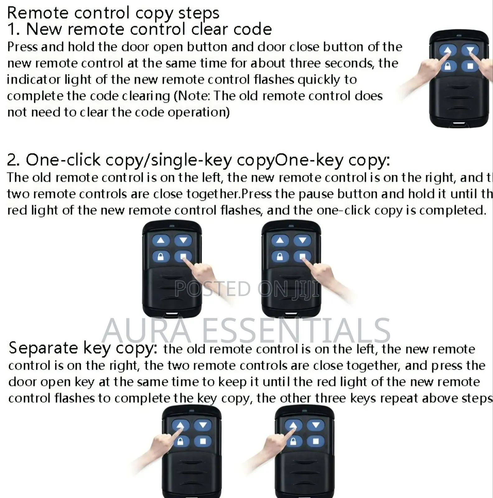 Aoweixun AWX-9002 Universal Fixed-Code Remote Control