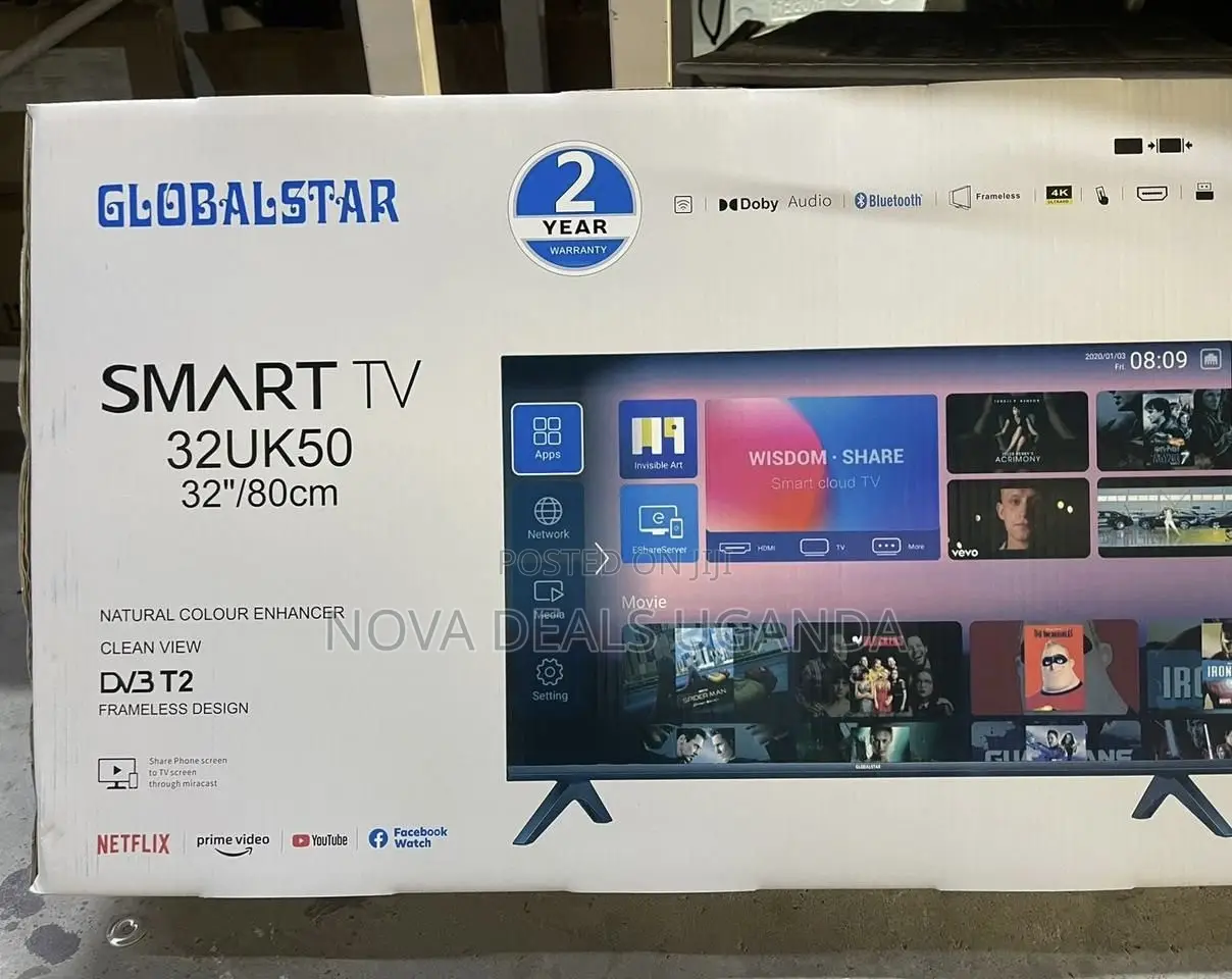 Globalstar 32′′ 32UK50 Frameless Smart Android TV | Full HD