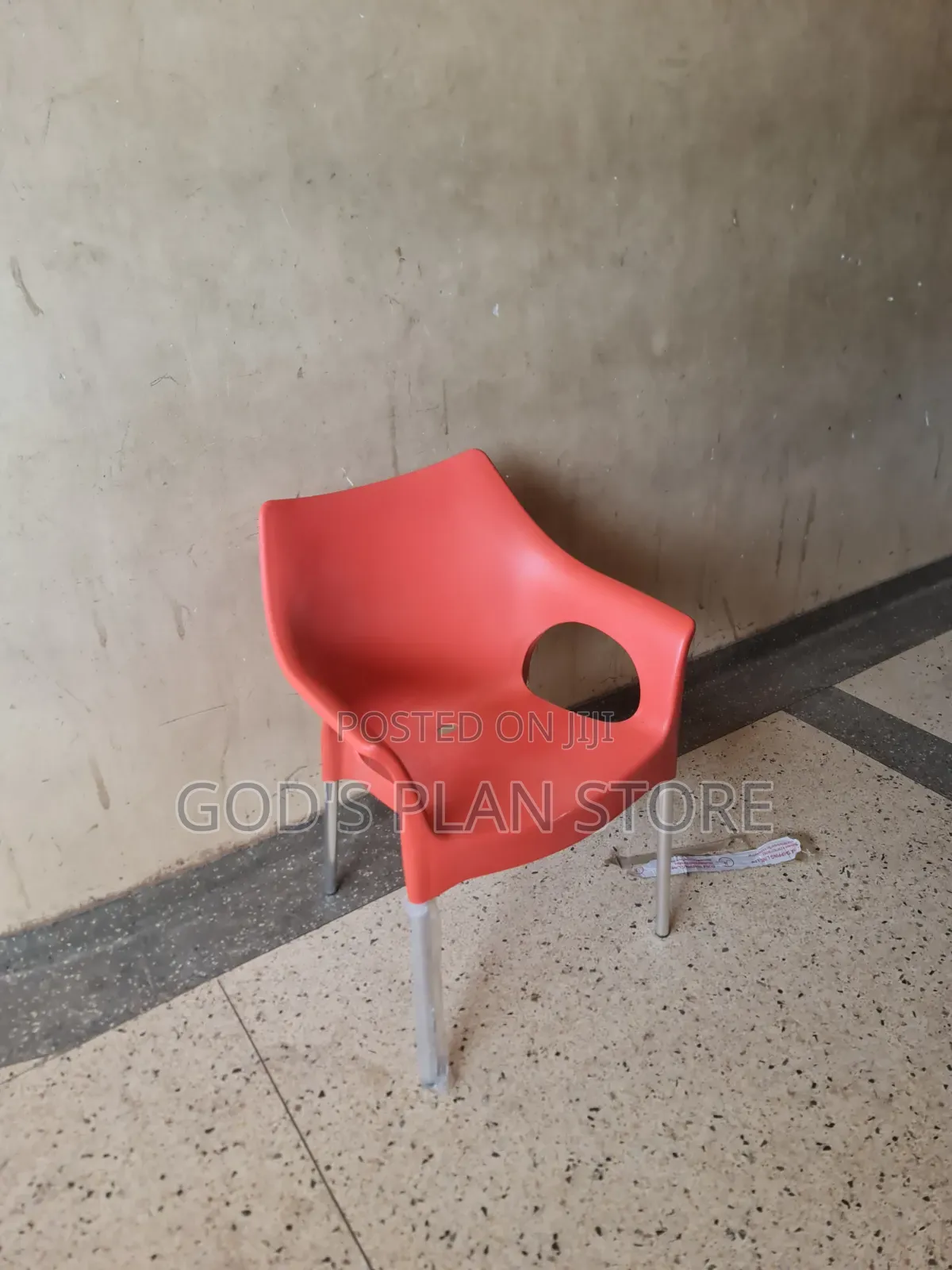 Red Steel Legs Plastic Chairs Plastic Chairs