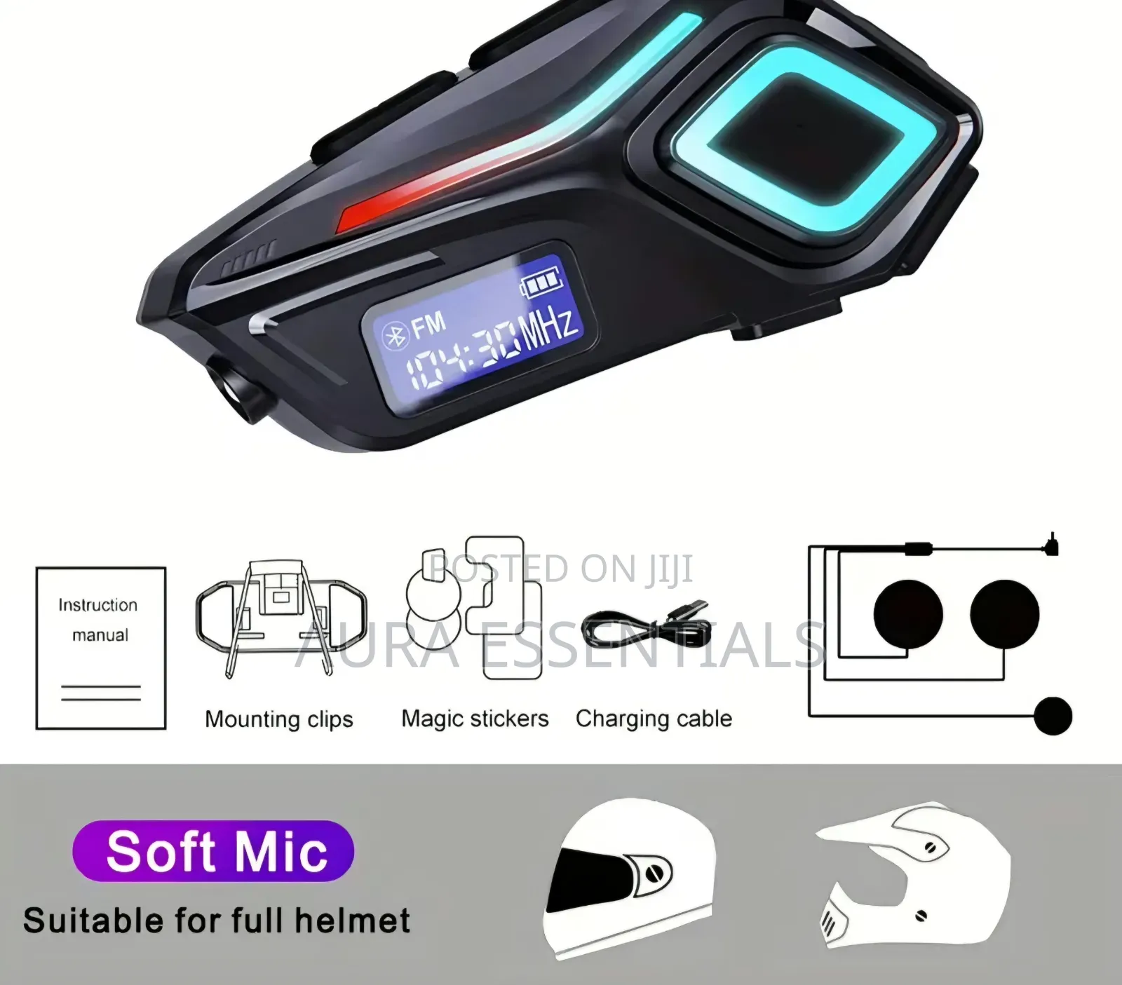 K08 Motorcycle Helmet Wireless Earphone