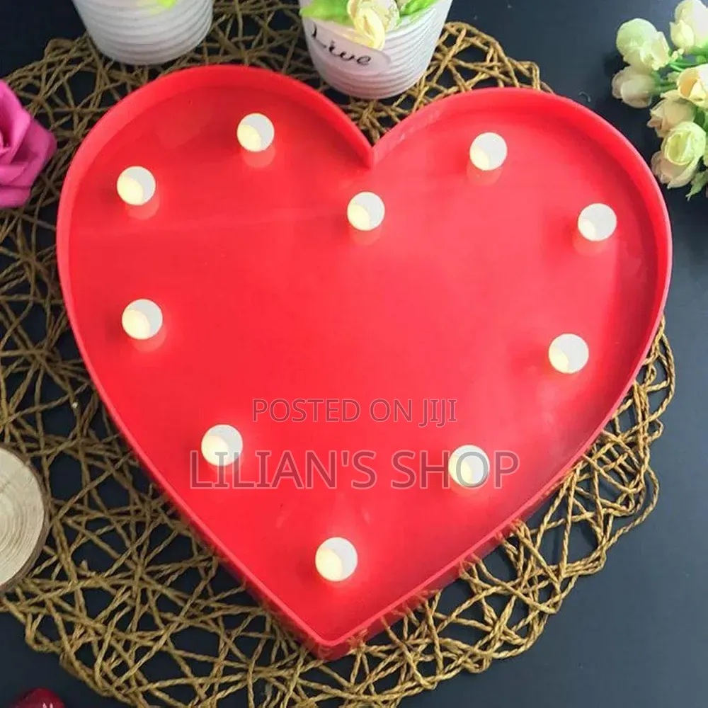 Heart-Shaped LED Decorative Night Light