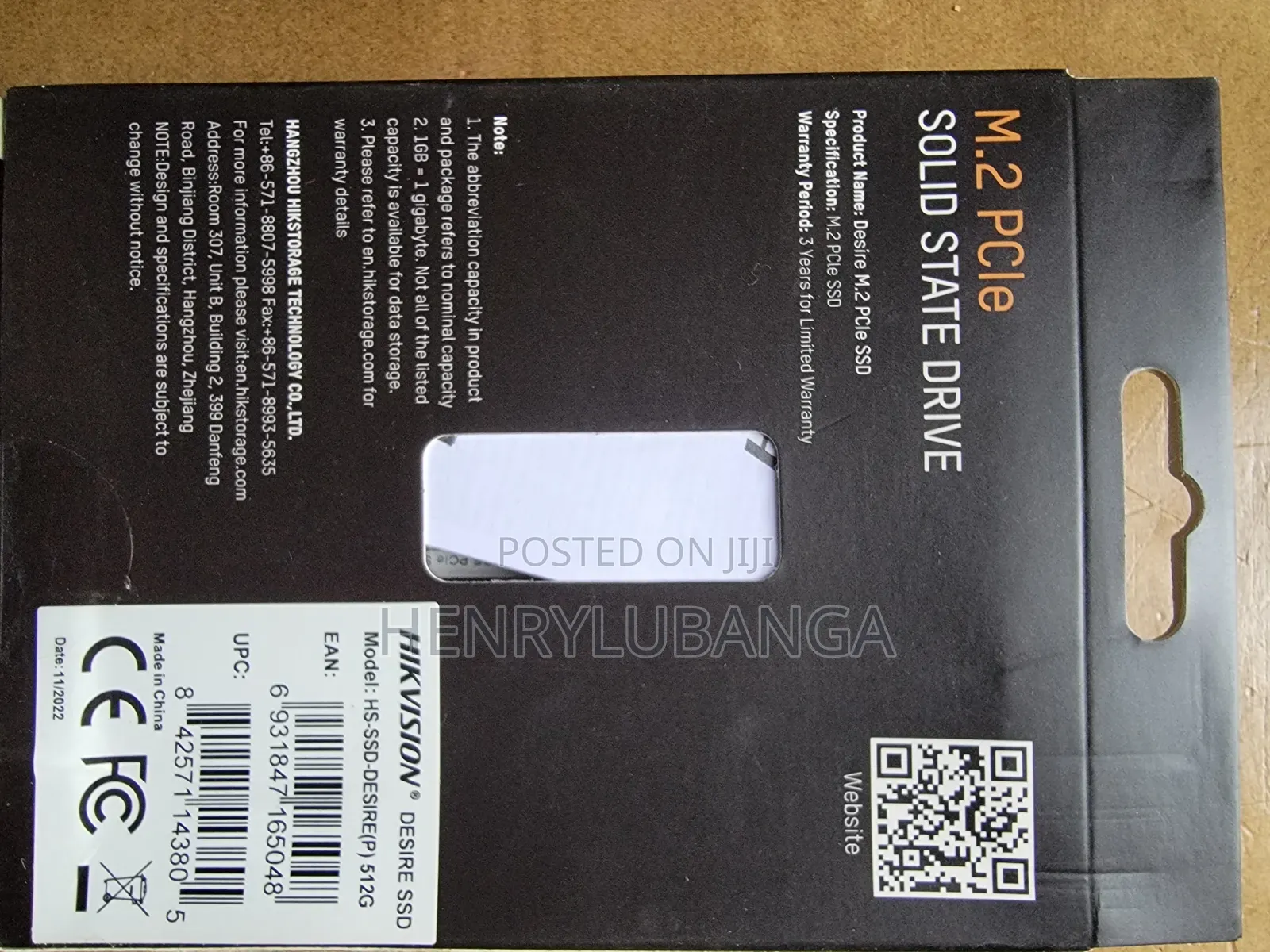 HIK Vision M.2 PCIe 512 GB SSD Disk