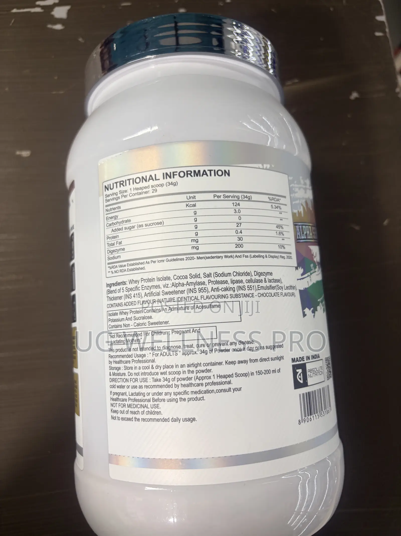 Absolute Nutrition Alpha Whey Protein Isolate (30 Servings)