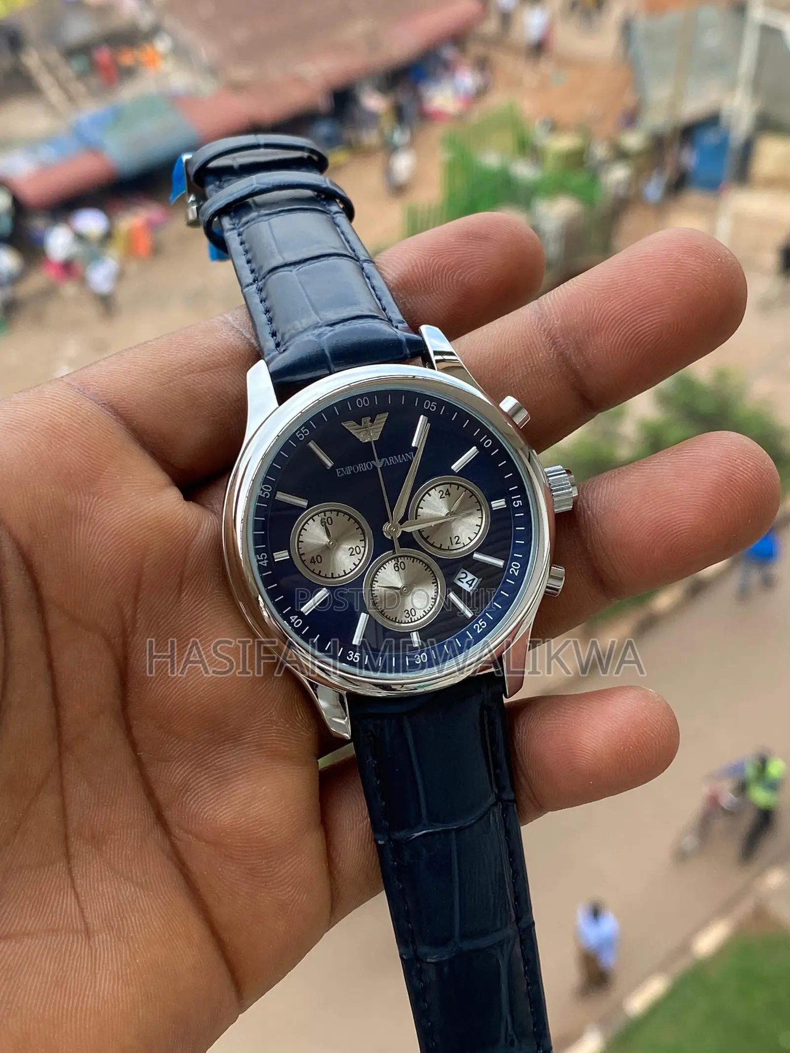 Emporio Armani Leather Watch