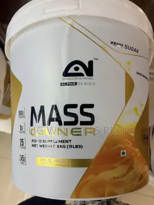 Absolute Nutrition Mass Gainer 5kg (Mango) - 50g Protein 14 Servings
