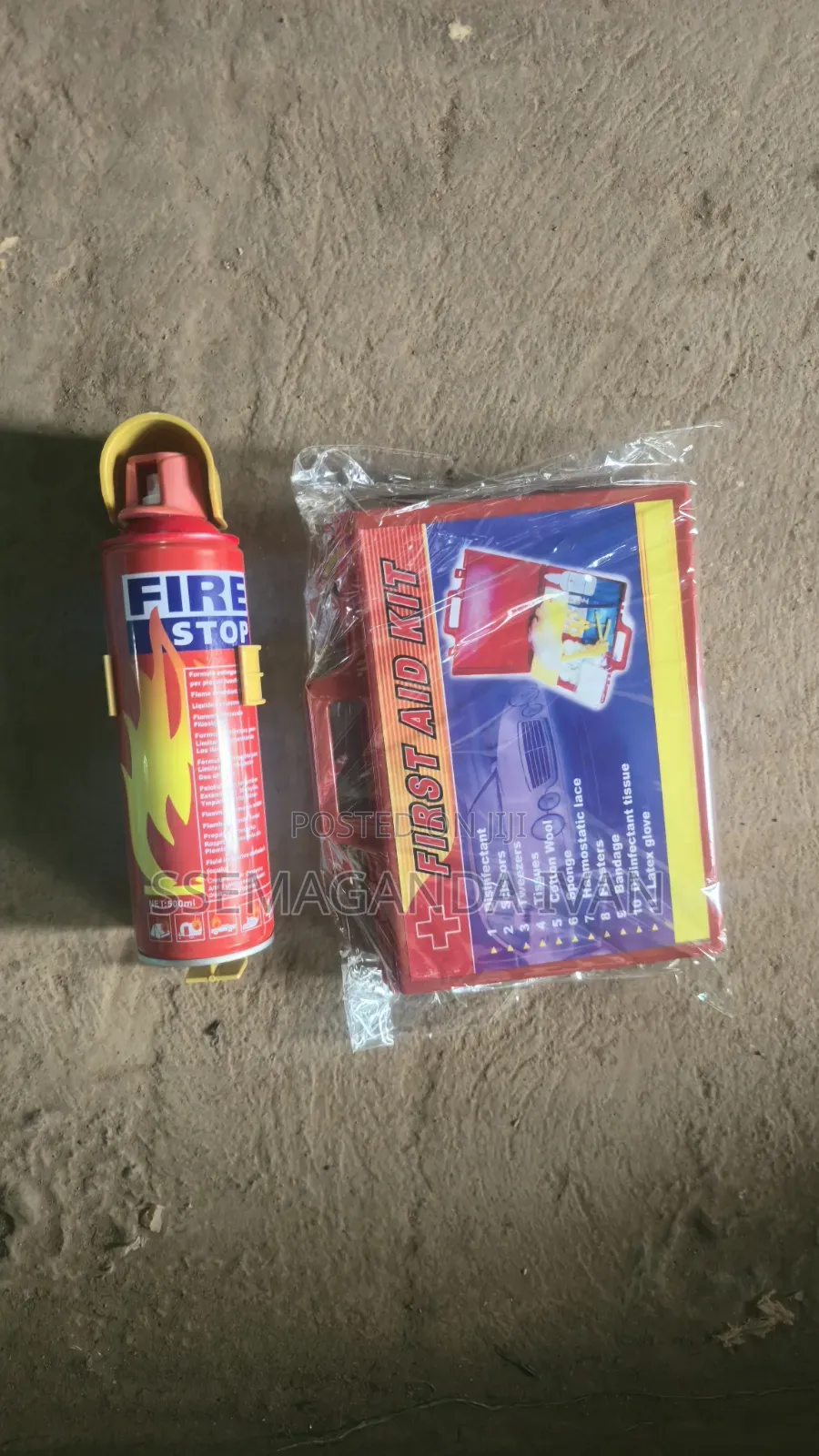Full Set Fire Extinguisher and First Aid Box